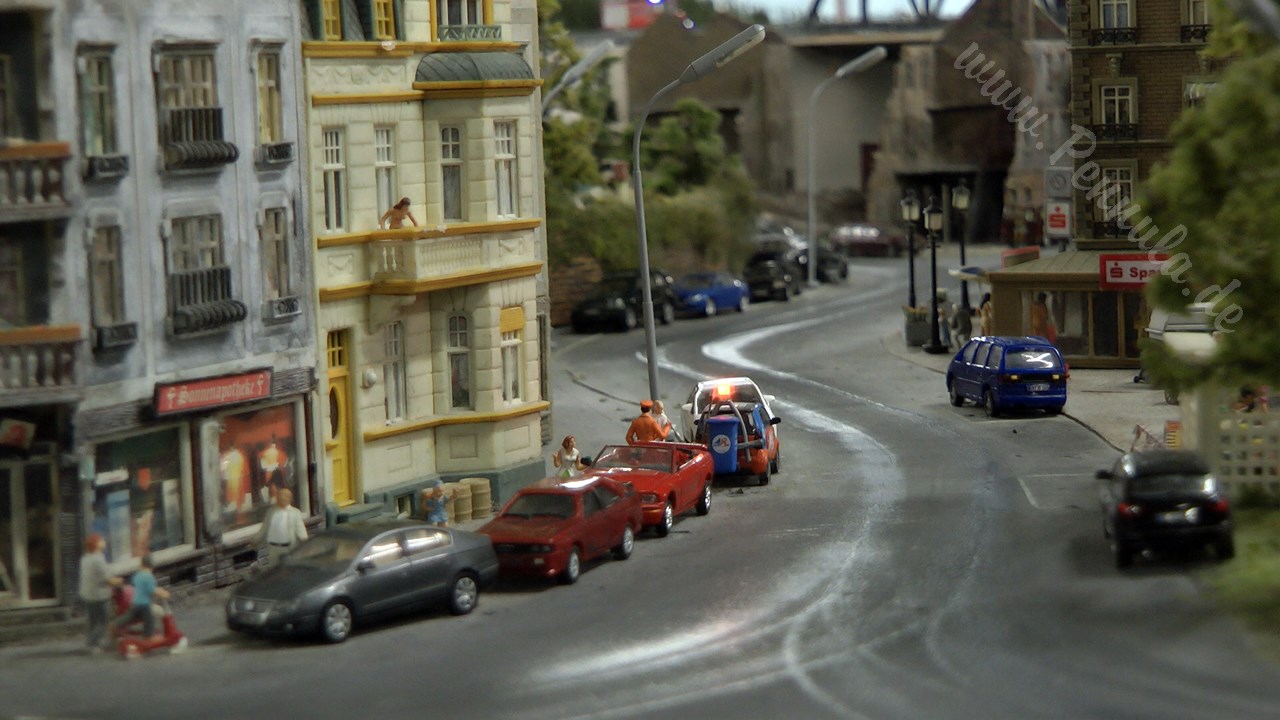Modellbahn Knuffingen - Die Stadt der Automobile bzw. DC Car und Mini Cars im Miniatur Wunderland