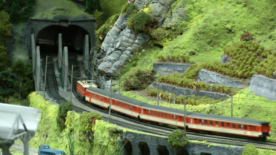 Modelleisenbahn Miniland München Modellbahnschau in Spurgröße H0