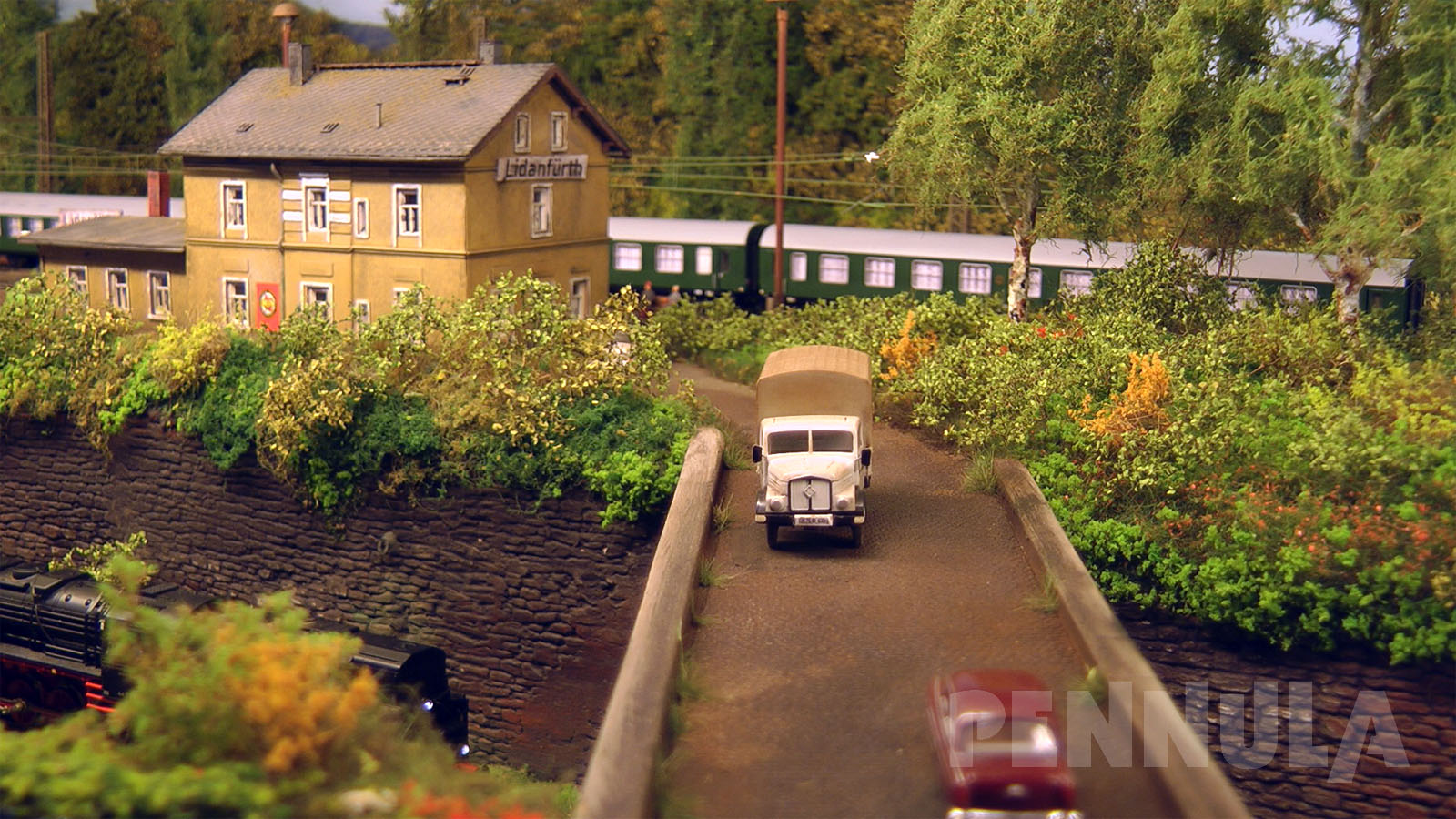 Lidanfürth - Eine Spur TT Modelleisenbahn nach DDR-Vorbild aus der Zeit kurz nach der Wende
