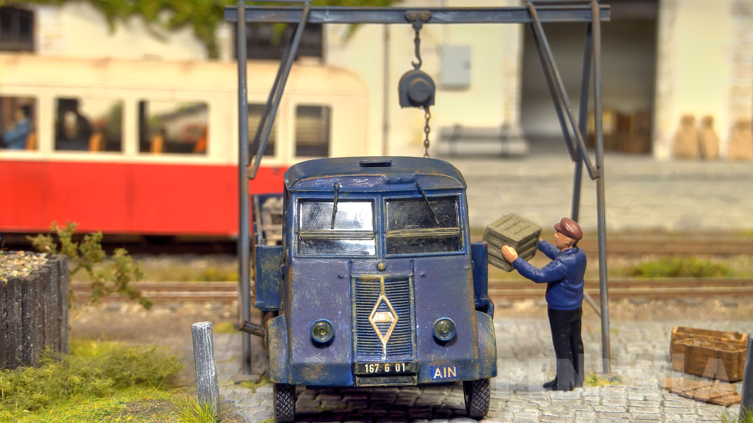 Modellbahn-Diorama