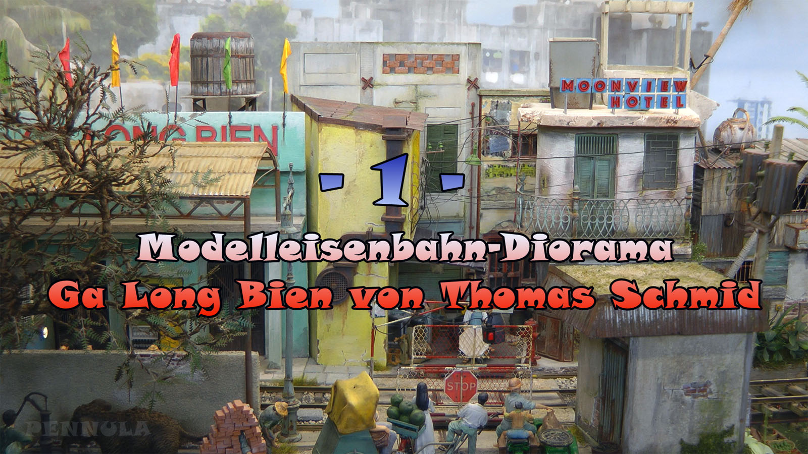 Modelleisenbahn-Diorama Ga Long Bien von Thomas Schmid