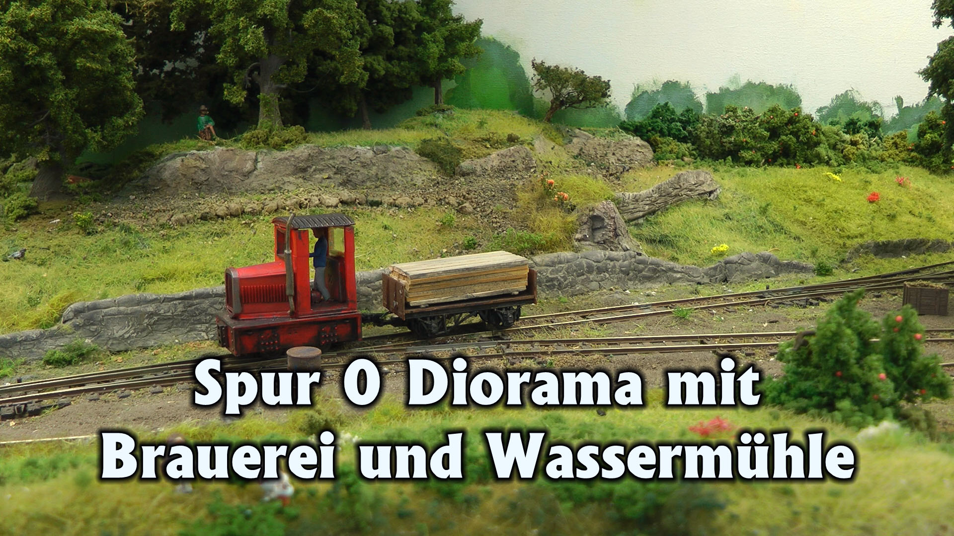 Schmalspurbahn Feldbahn Modellbau - Spur 0 Diorama Old England von Samuel de Zutter