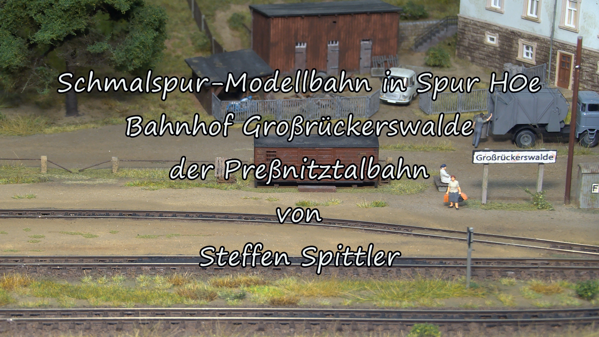 Preßnitztalbahn - Großrückerswalde : Schmalspur Modellbahn Spur H0e mit Dampflok IV K