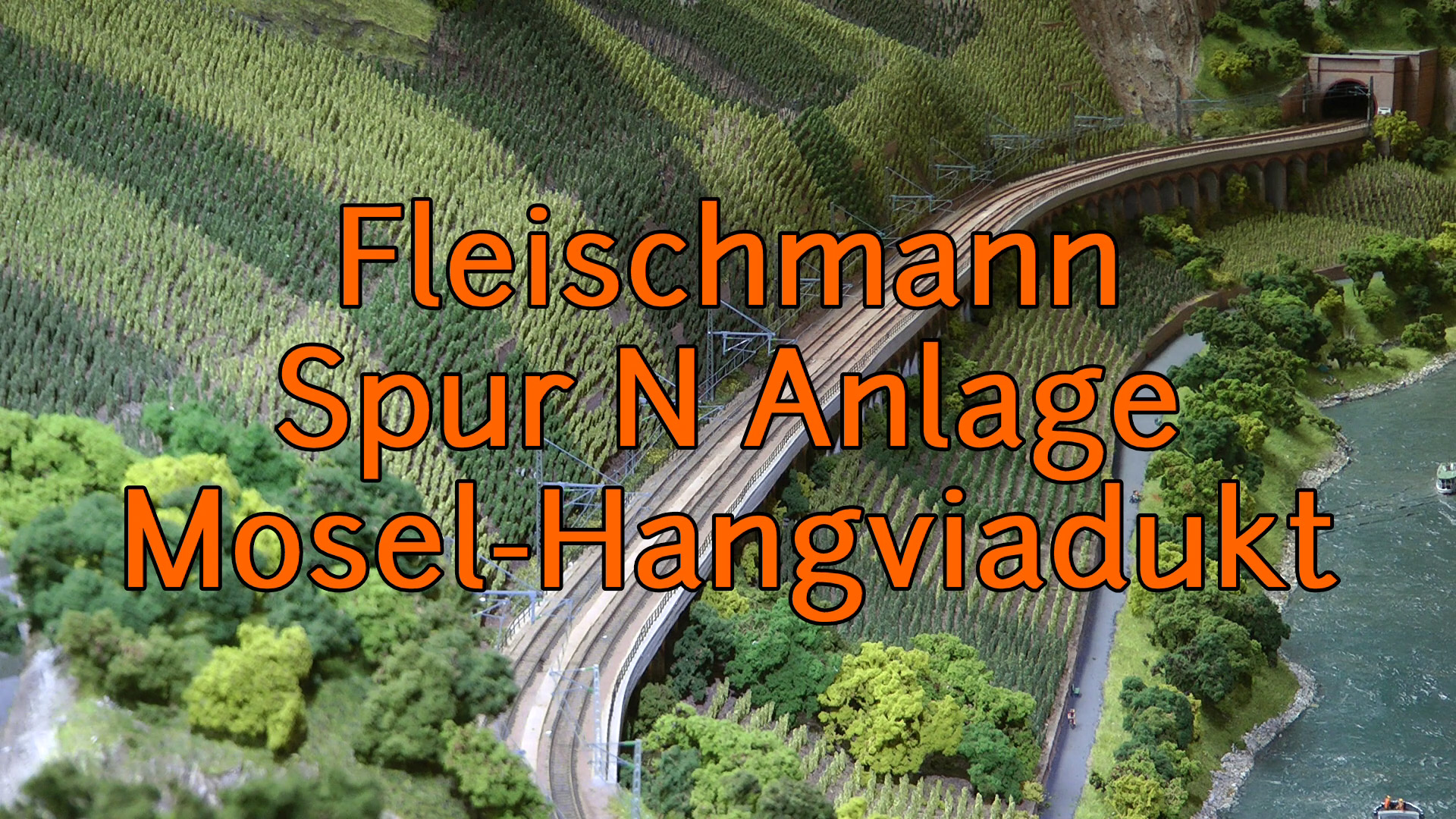Fleischmann Spur N Modelleisenbahn Moseltalbahn - Schauanlage auf der Messe On Traxs 2022