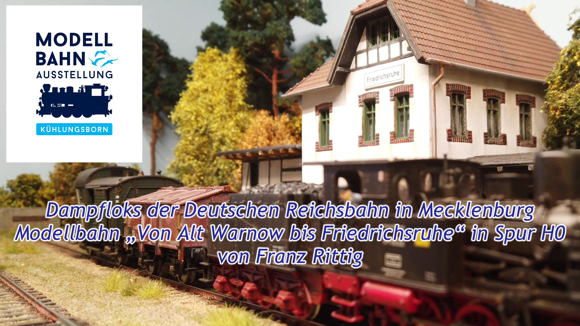 Dampfloks der Deutschen Reichsbahn in Mecklenburg - Modellbahn „Von Alt Warnow bis Friedrichsruhe“ in Spur H0 von Franz Rittig