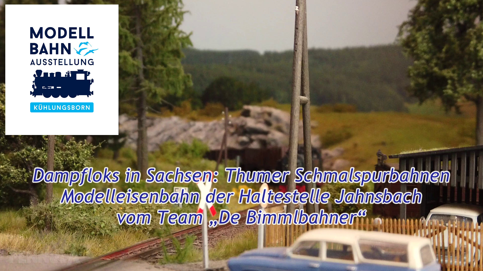 Dampfloks in Sachsen: Thumer Schmalspurbahnen - Modellbahn der Haltestelle Jahnsbach vom Team „De Bimmlbahner“