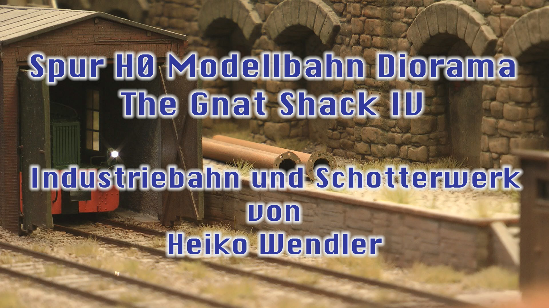 Spur H0 Modellbahn Diorama: The Gnat Shack IV - Industriebahn und Schotterwerk von Heiko Wendler