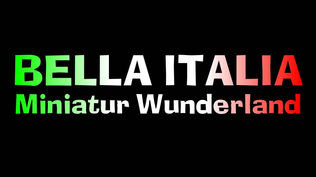 Modelleisenbahn Bella Italia im Miniatur Wunderland Ultra Wide Screen Video