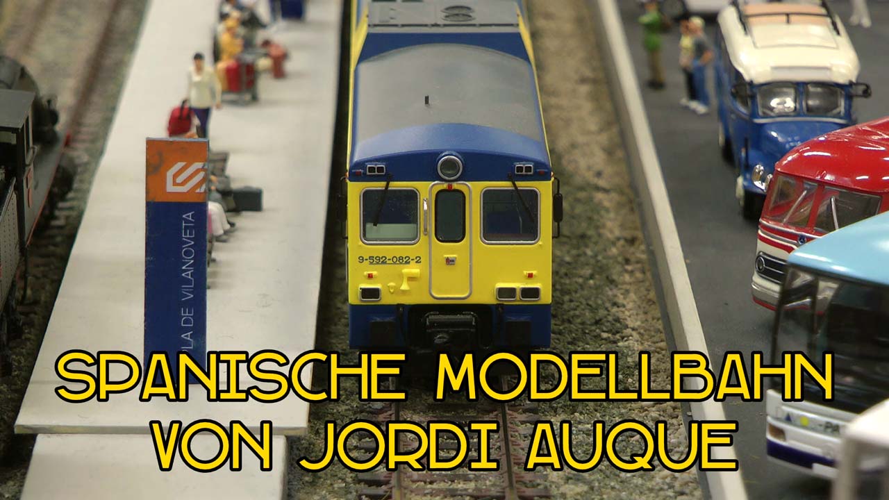 Spanische Modelleisenbahn in Spur H0 mit Zügen von Electrotren und Ibertren sowie Mabar Tren