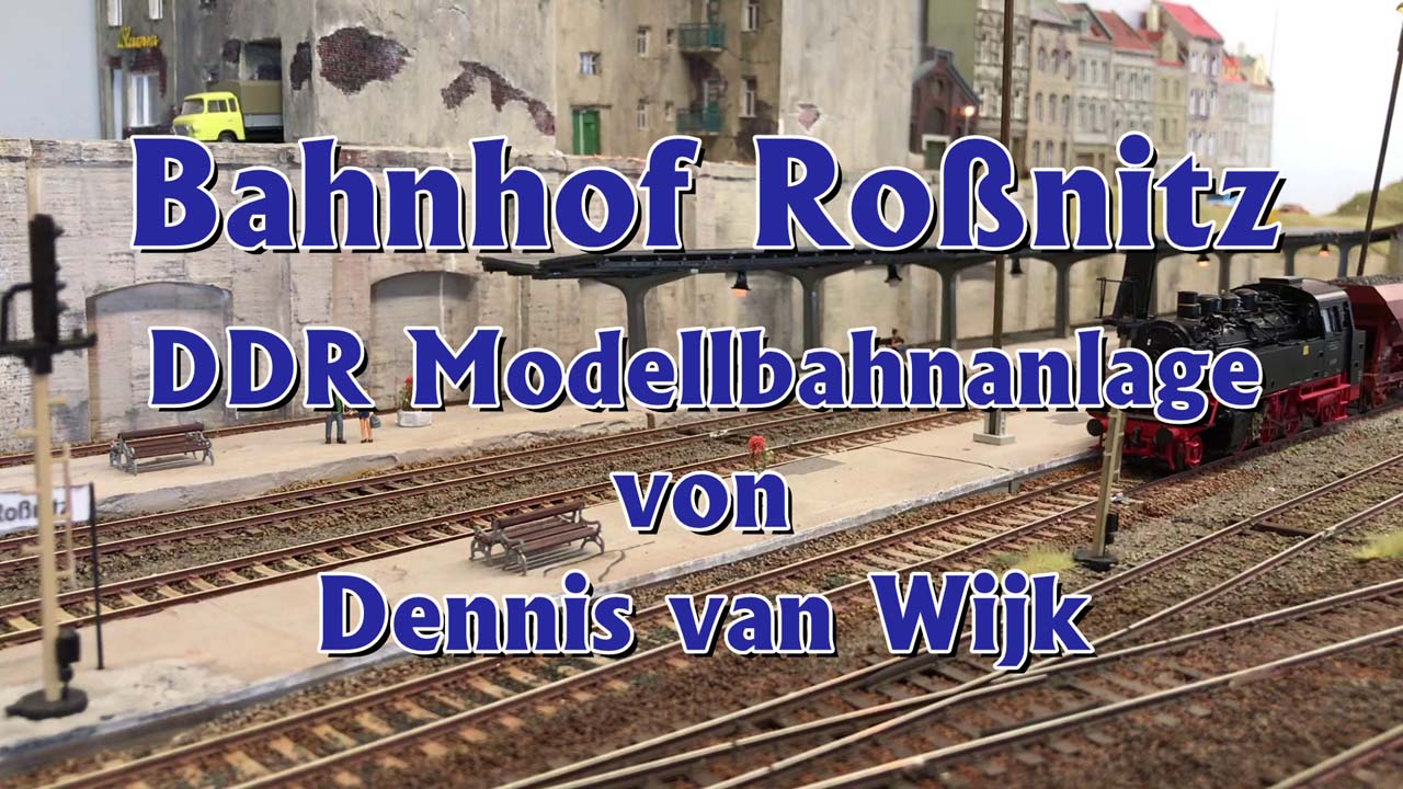 Bahnhof Roßnitz - Piko Modellbahn mit Lokomotiven und Modellzügen der Deutschen Reichsbahn