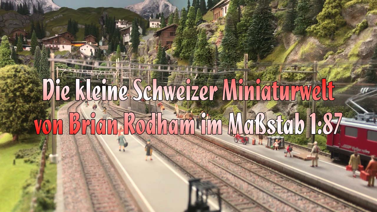 Schweizer Modelleisenbahn SBB CFF FFS: Eine BEMO Modellbahn Anlage mit RhB Krokodil